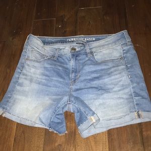 Blue jean shorts
